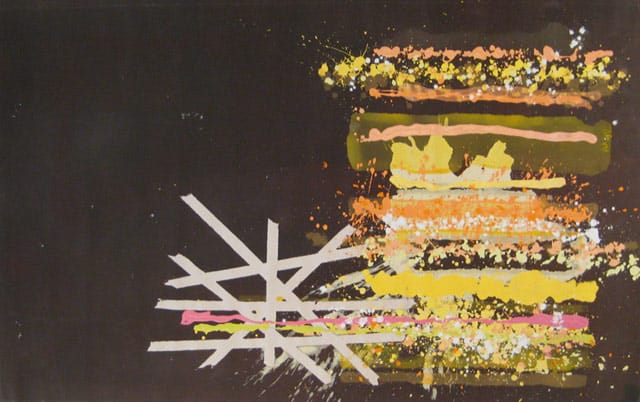 Edward Avedisian, "Untitled 033" (c. 1970), acrylic on canvas, 52 x 85 in