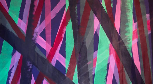 Edward Avedisian, "Untitled 017" (c. 1965), acrylic on canvas, 73 x 134 in (all images via carriehaddadgallery.com)