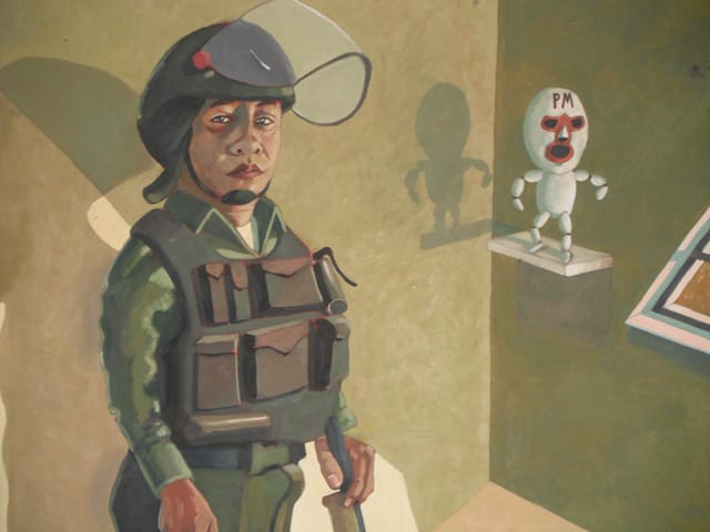 Detail of a work by Machy