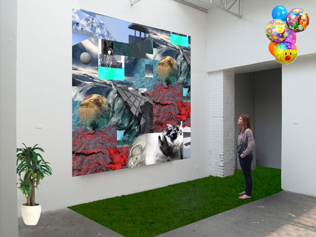 An early concept sketch for "Walking Into the Dashboard" exhibition (by co-curator Ben Valentine, courtesy Hyperallergic)