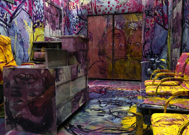 Jon Rafman, Georg Baselitz Waiting Room, 2013. Shown in “Interiors”, The Headquarters, Zurich, February 2, 2013.