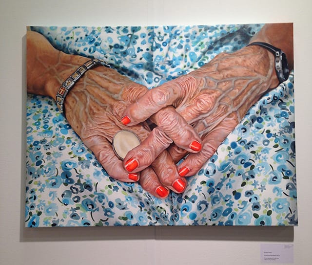 Maria Torp, "Rivers and Red Nails" (all photos by the author for Hyperallergic)