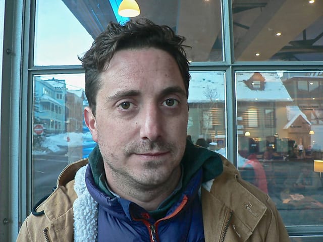 "No" director Pablo Larraín (photo by the author for Hyperallergic)