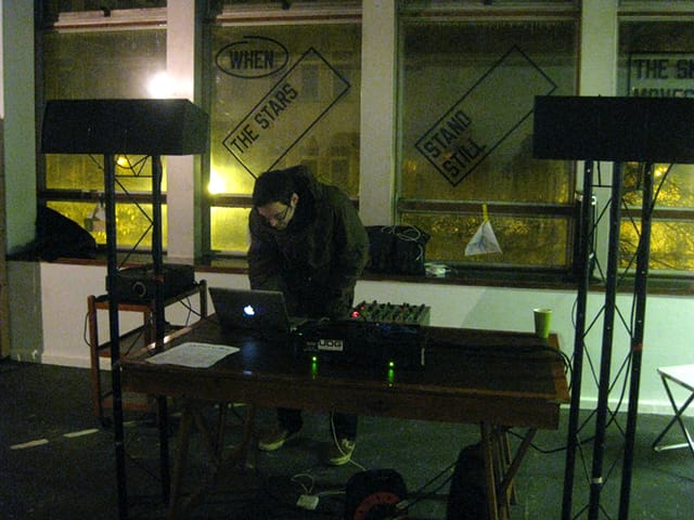 Artist Scott Mason in performance (All photos by author)