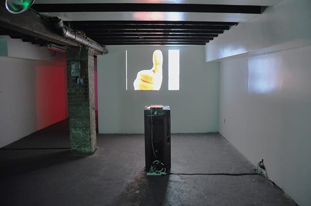 Installation view of 