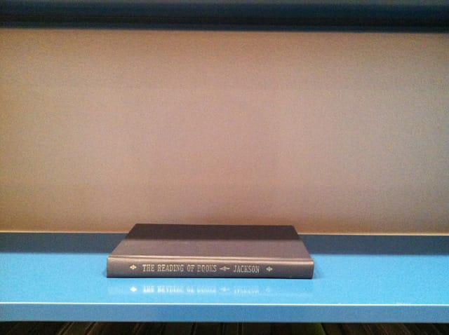 A title called "The Reading of Books"