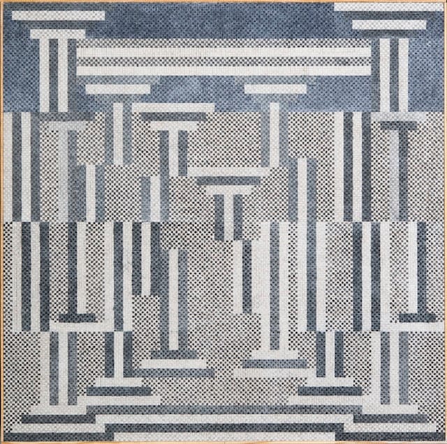 Joe Zucker,  “Mughal Empire” (2012), 48” by 48” watercolor/gypsum, plywood (All images courtesy Mary Boone Gallery)