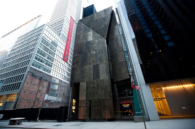 The American Folk Art Museum building in April 2011. (image via flickr.com/zokuga)