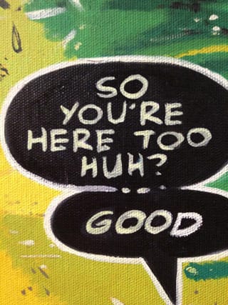 Detail of Ruben Nieto, "A-a-a-Are You Just Going To Stand There?"