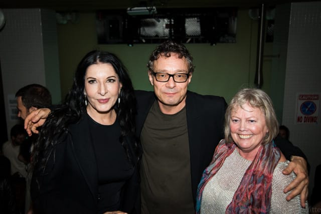 Artists Marina Abramović, Marco Brambilla, and curator Alana Heiss at After Hours. (photo by Nadia Witte for @TSqArts)