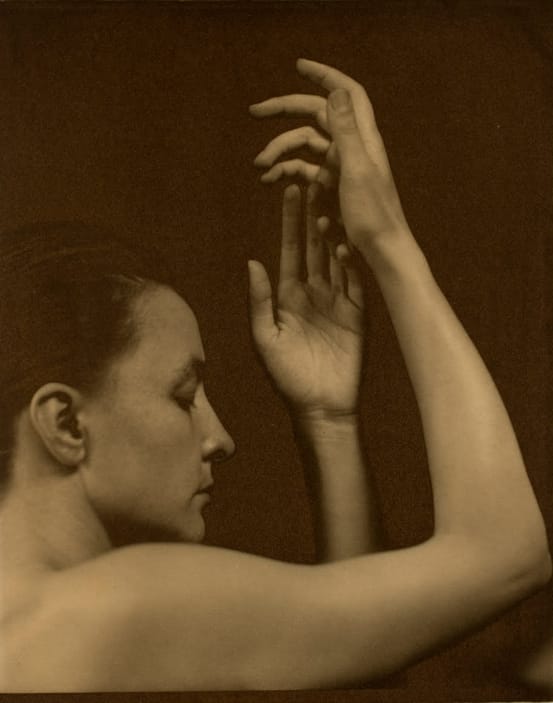 Alfred Stieglitz, "Georgia O'Keeffe" (1920), platinum print