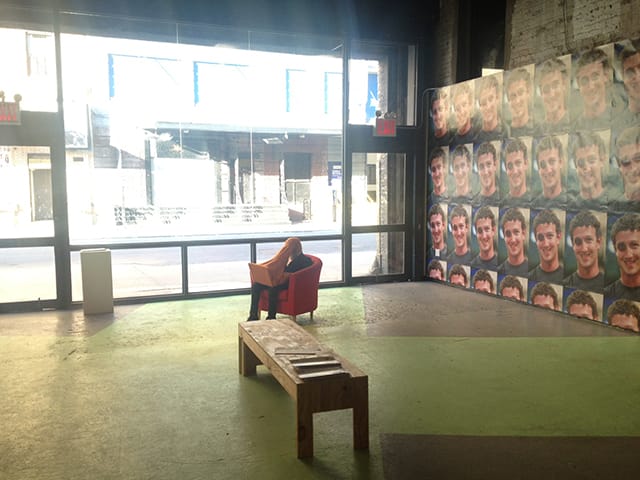 Eyebeam's new entrance lobby 