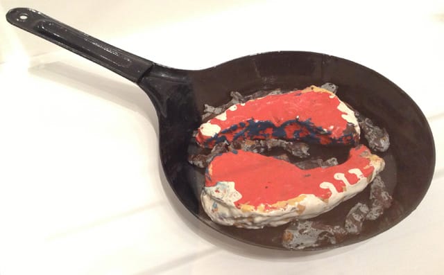 "Frying Pan with Pork Chops" (1961–62) in the collection of Mrs. David Wingate