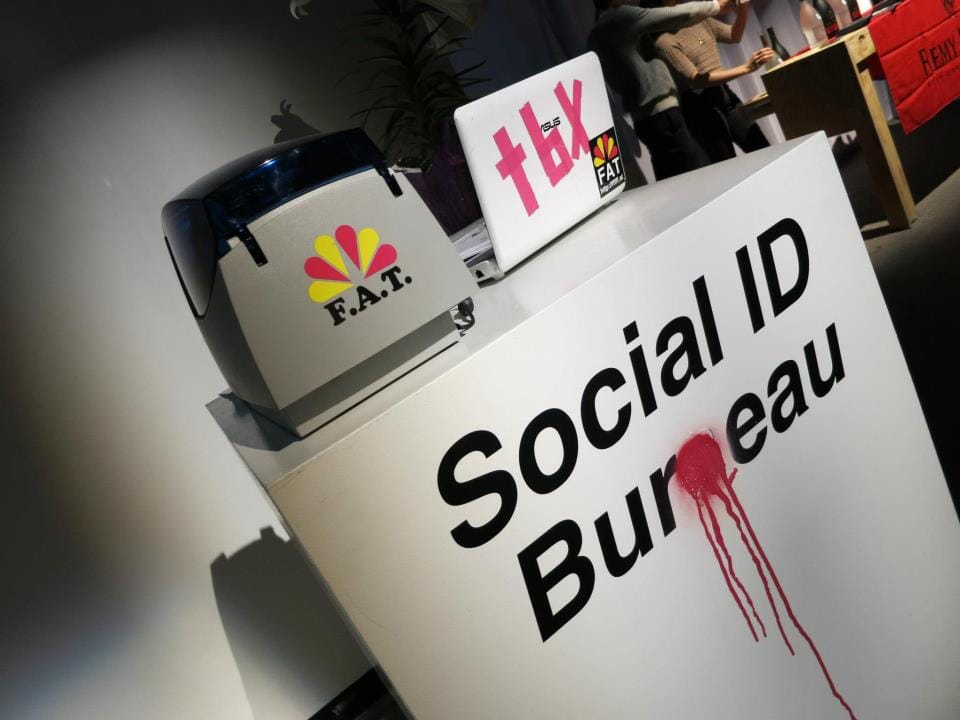 Facebook-based IDs from ___ (Image via Eyebeam)