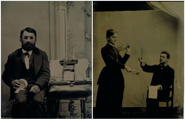 Tintype photograph  (1860s-1890s). (Courtesy of Swann Auction Galleries)