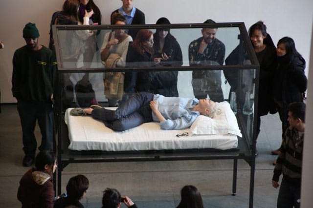 Tilda Swinton will soon be joined by other celebrities at MoMA (photo via republicx.tumblr.com)