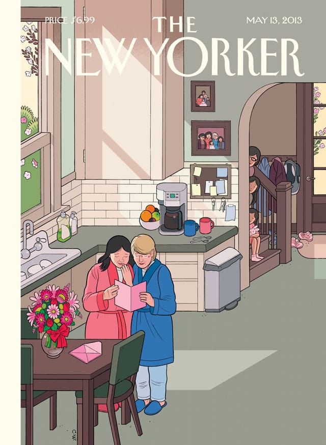 Chris Ware has blogged about his same-sex couple Mother's Day cover for The New Yorker. (via newyorker.com)