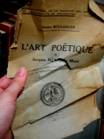 A book that has met its deadline (photograph by the author for Hyperallergic)