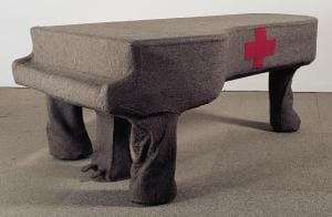 Beuys's "Homogenous Infiltration for Piano" (1966) (via Wikipedia)