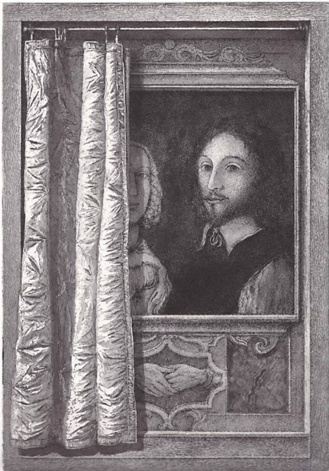 Érik Desmazières, “Portrait of Sir Thomas Browne” (2012), etching, aquatint, & roulette (via Fitch-Febvrel Gallery)