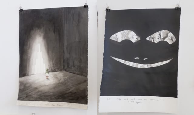 Charlie Hobbs, works on paper from his studio