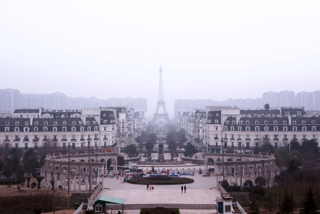 Copy of the Eiffel Tower in Tianducheng (2012)