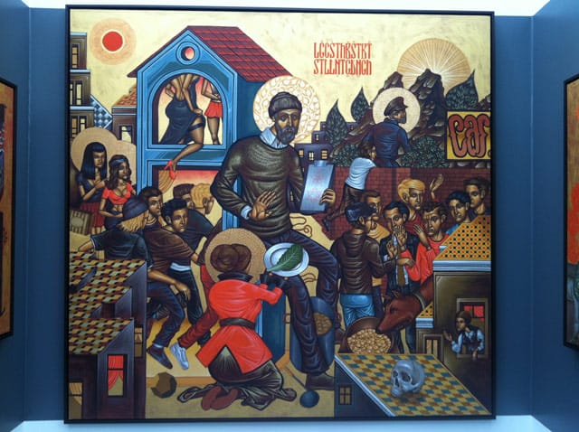 Paintings by Stelios Faitakis at the Breeder