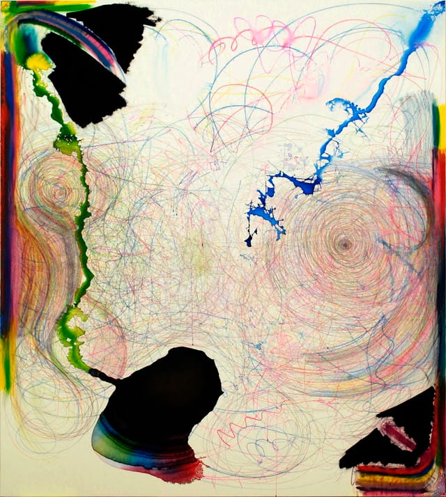 Joanne Greenbaum's Untitled (2013) is part of the exhibition dedicated to Lee Krasner at Robert Miller Gallery