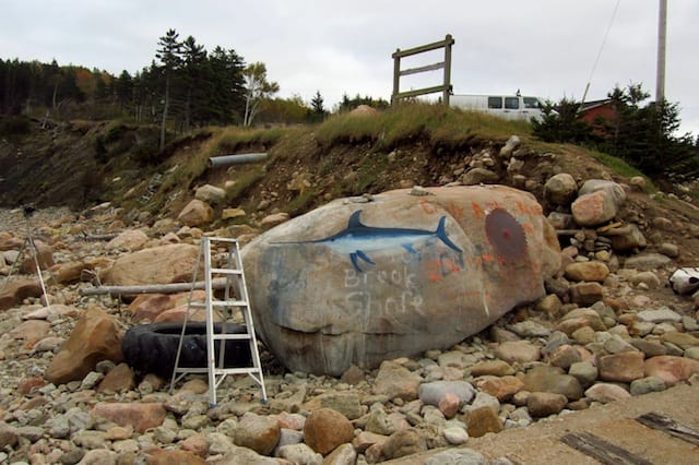 Kevin Sudeith, "Swordfish, Saw Blade, and Ladder, Smelt Brook Shore," Cape Breton, NS, Canada (2012) (all images courtesy the artist)