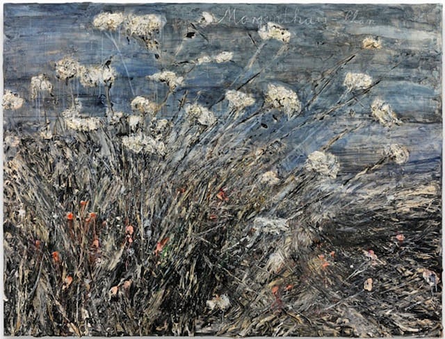 Anselm Kiefer, “Morgenthau Plan” (2012), acrylic, emulsion, oil, and shellac on photograph mounted on canvas, 113 x 149 5/8 inches (© Anselm Kiefer, courtesy Gagosian Gallery, photography by Charles Duprat)