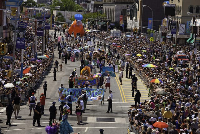 The crowds at last year's Mermaid Parade (via Kickstarter)