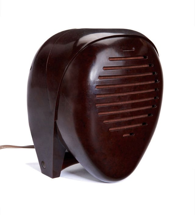 Lot 358 Isamu Noguchi Radio Nurse 1937 Bakelite Zenith Radio Corporation Molded manufacturer's marks 8" x 6.5" x 5.5" Literature: von Vegesack, Alexander. Isamu Noguchi, Sculptural Design. Exhibition Catalogue. Weil am Rhein: Vitra Design Museum,2001. p 110. Estimate: $5,000 - $7,000