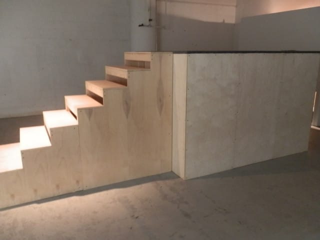 Installation of Natalee Cayton, There are those to be seen and read. There is a platform on which to lay (2013), installation and performance