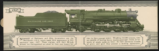 Presidents Locomotive, 1927
