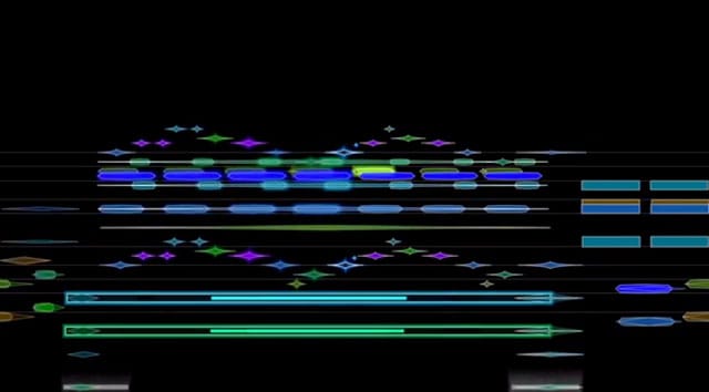 Still from Stephen Malinowski's visualization of "The Rite of Spring" (screencap by the author)