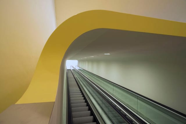 Stedelijk Museum Escalator Entrance (photograph by John Lewis Marshall, courtesy Stedelijk Museum)