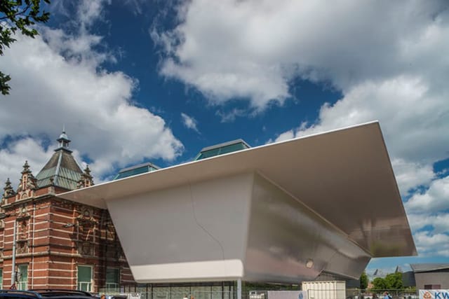Stedelijk Museum's New Annex (photograph by John Lewis Marshall, courtesy Stedelijk Museum)