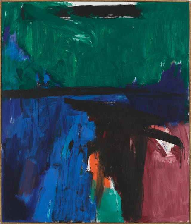 Franz Kline’s “Provincetown II” (1959), oil on canvas, 93 x 79 in, heralds the return of postwar American painting at Art Basel. (image courtesy Mitchell-Innes & Nash, New York)