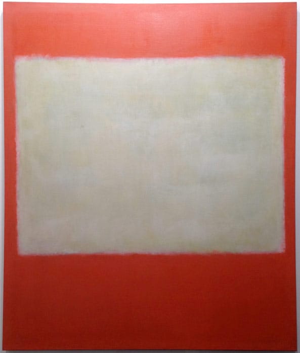Mark Rothko, “No. 1” (1957), oil on canvas, at Helly Nahmad Gallery, New York