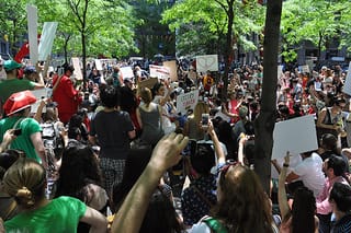A general of the #OccupyGezi solidarity protest in Zuccotti Park. (photo by the author for Hyperallergic) (click to enlarge)