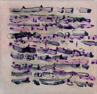 Clare Grill, "Fits" (2012), oil on linen, 30 x 29 in, on view as part of the show at Garis & Hahn (via garisandhahn.com)