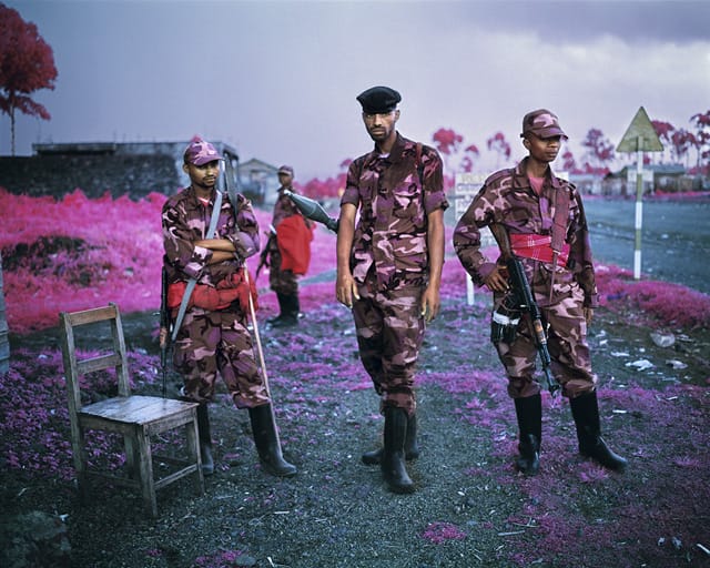 Richard Mosse, "Suspicious Minds" (North Kivu, Eastern Congo, 2012), Digital c-print, 122 x 152 cm, edition of 2