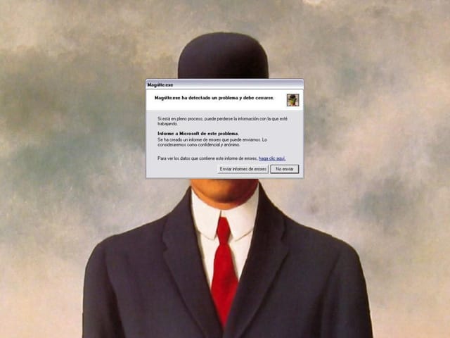 Pedro Luis Palencia, "Magritte.exe" (2010) (via pedroluispalencia.deviantart.com)