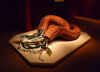 Sopheap Pich, "Junk Nutrients" (2009), bamboo, rattan, wire, plastic, rubber, metal, cloth, resin, overall: 65 × 49 × 29 in / 165.1 × 124.5 × 73.7 cm (click to enlarge)