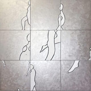 Susan Weil, "Apace" (2013), acrylic on canvas, 60 x 60 inches (click to enlarge)