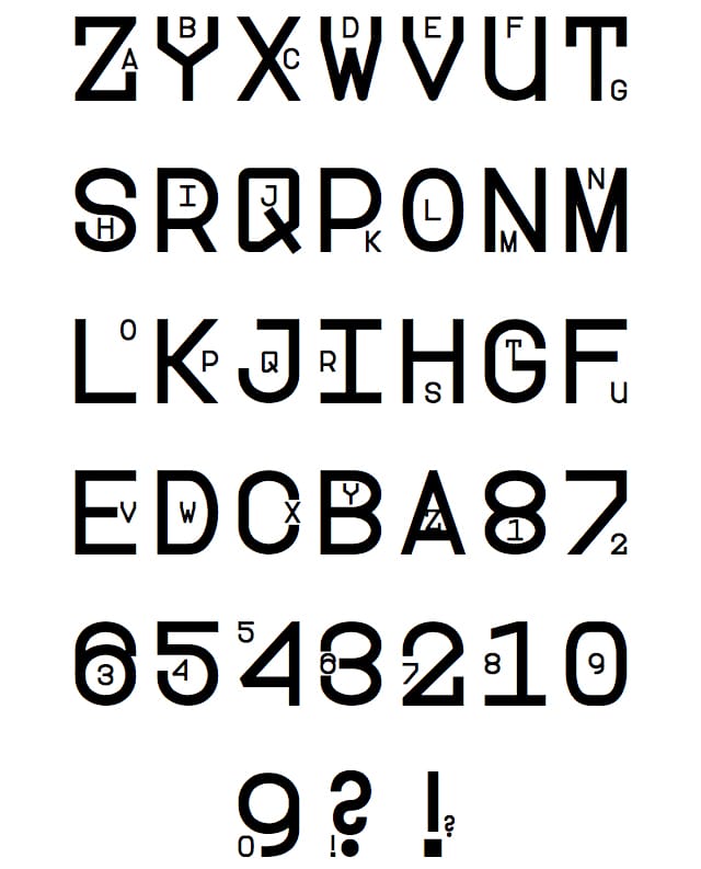 The ZXX Fales Alphabet