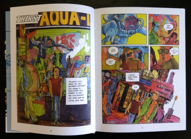 A spread from "7 Miles a Second"