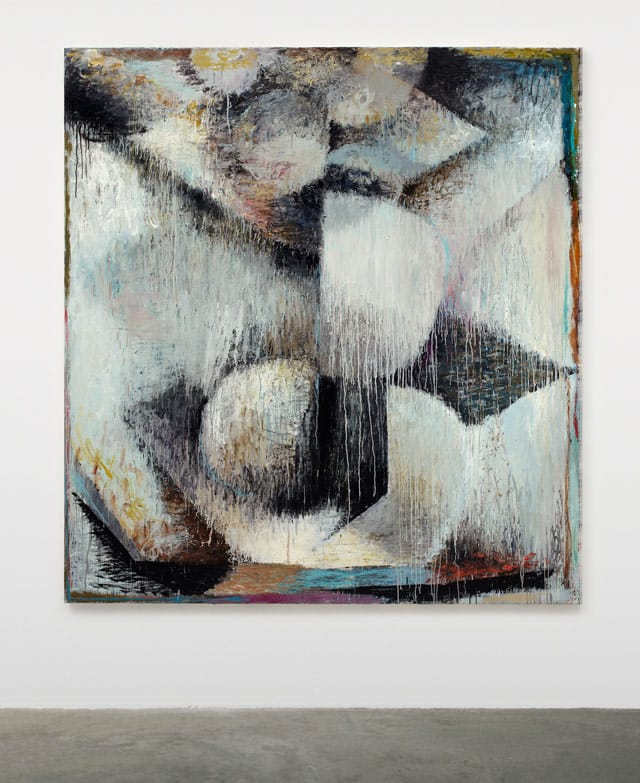 Phillip Allen, "Mind gym sleepers (office gym version)" (2013), oil on canvas, 88.2 x 82.7 in / 224 x 210 cm 