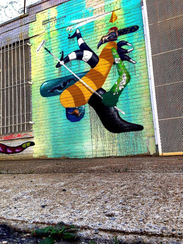 A Bushwick Collective mural by artist Zimad (all Bushwick Collective photos via Facebook)