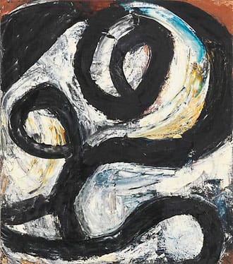 Louise Fishman, "Navigation" (1981), oil on linen, 25 x 22 in